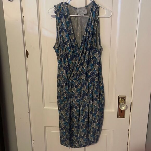 Leota Handmade Faux Wrap Compass Rose Dress - Picture 2 of 4